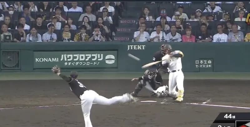 【速報】森下、先制打！！！阪神がロッテ相手に1点を先制！！！