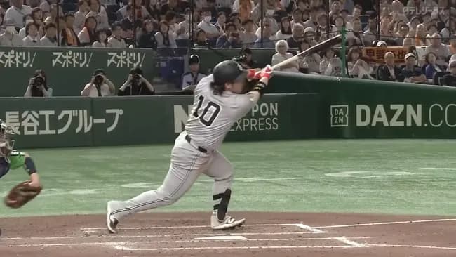 G甲斐拓也(10).289 3本 11打点 OPS.737