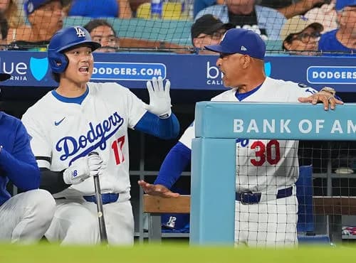 大谷翔平（31）、突然ベンチで大声を出してロバーツ監督から「うるせえ」と注意される