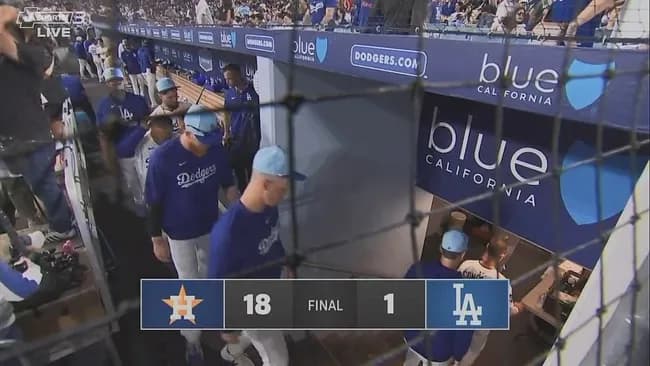 ドジャース屈辱的大敗　今季ワースト１８失点、２６年ぶり記録も…バースデー＆登板前日の大谷翔平無安打