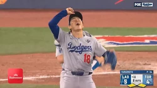 山本由伸、伝説になる！ドジャースは球団史上初のワールドシリーズ連覇！！！！！！！！！！！