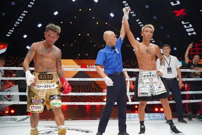 亀田京之助さん、見事カシメロを撃破