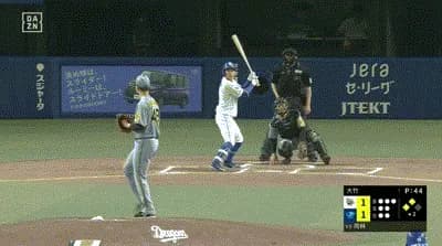【中日対阪神9回戦】中日、2回裏2アウト二三塁から岡林勇希の2点タイムリーで勝ち越し！！！！！！