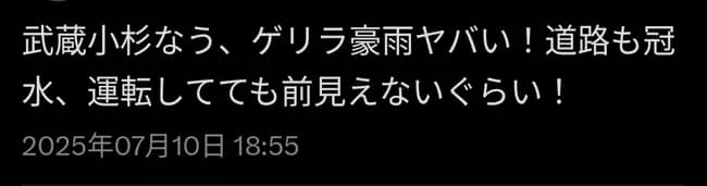 【悲報】武蔵小杉、豪雨ｗｗｗｗｗｗ