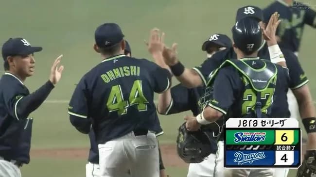 【中日対ヤクルト13回戦】ヤクルトが６－４で中日との延長戦を制す！赤羽が延長１２回２死二塁から決勝２ラン＆８回には同点打！中日は逆転負けで今季ワーストタイ借金９