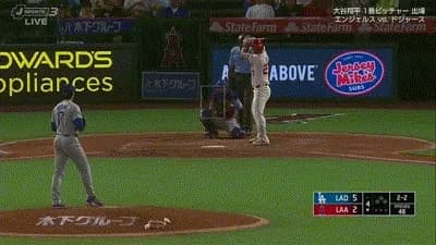 大谷翔平がトラウトから２打席連続見逃し三振　圧巻１６２キロでトラウト反応できず