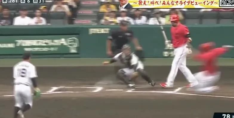 【悲報】カープのホームスチール失敗、『末包のスローボール』にキレたから説www