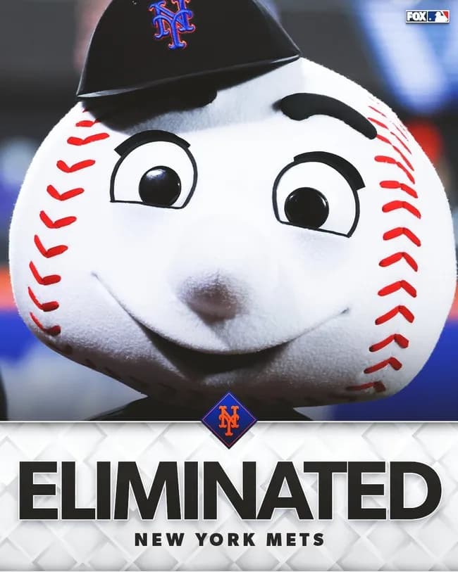 メッツさん、ワイルドカードすらも逃してしまう
