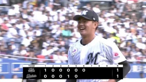 高卒ルーキー坂井遼、シーズン最終戦でプロ初登板！1奪三振無失点ピッチング！