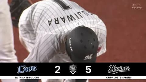 藤原タイムリー2ベース！本日マルチ！ロッテ貴重な追加点！