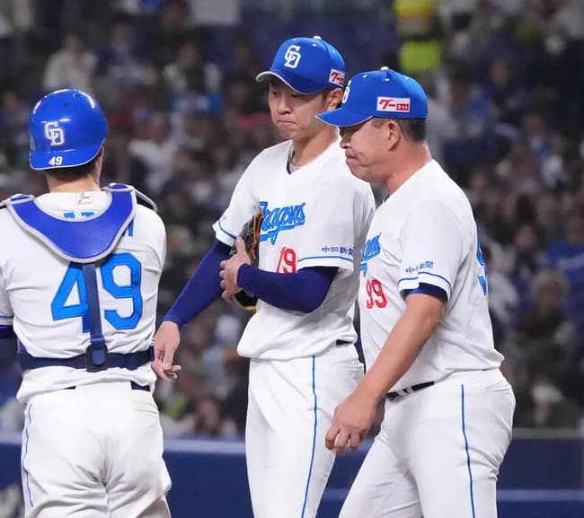 中日井上監督「17安打も打たれて6失点で済んだ。よく『耐えてる』とも言える」