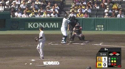 【阪神対巨人5回戦】阪神、１回裏に佐藤輝明のタイムリーツーベースで同点に追いつく！！！！！