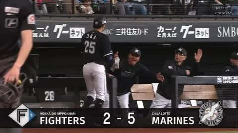 藤原、本日2本目のタイムリー！岡大海ナイスランでロッテ貴重な追加点！！