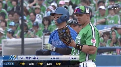 DeNA蝦名達夫、今季初の猛打賞