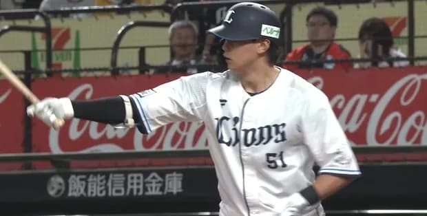 西川愛也いつも1打席目に打ってる