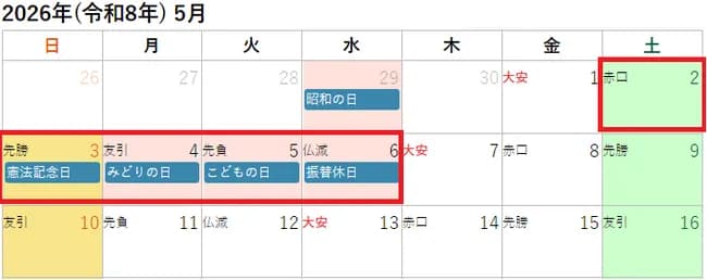 【悲報】来年のゴールデンウィークｗｗｗｗｗｗｗｗｗ