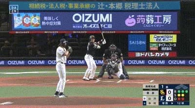 【西武対ソフトバンク9回戦】ソフトバンク・栗原、西武・高橋光成から第2号先制ソロホームラン！！！！！！！！！！！！！