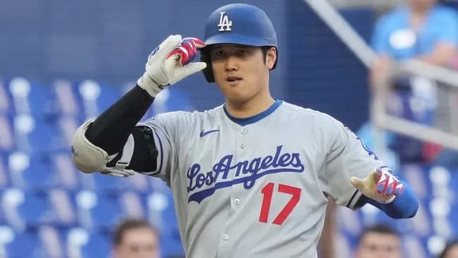 大谷翔平 .299 10本 15打点 10盗塁 出塁率.411 OPS1.031