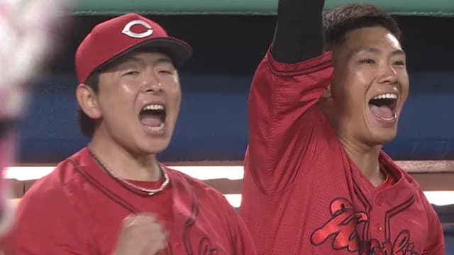 カープ中村奨成(打撃好調)に代打野間→タイムリー内野安打→その時の奨成の表情ｗｗｗ