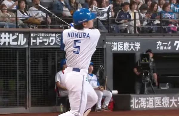 日ハム野村佑希（24） .292 6 17 OPS.882（1位）