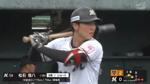 ファームの試合の松石の声出し、元気すぎるwww