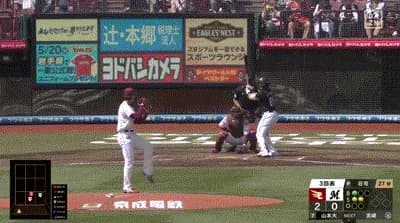 【楽天対ロッテ9回戦】ロッテ・山本大斗、楽天・荘司から第２号ソロホームラン！ロッテは３２イニングぶりの得点！！！！！！！！！