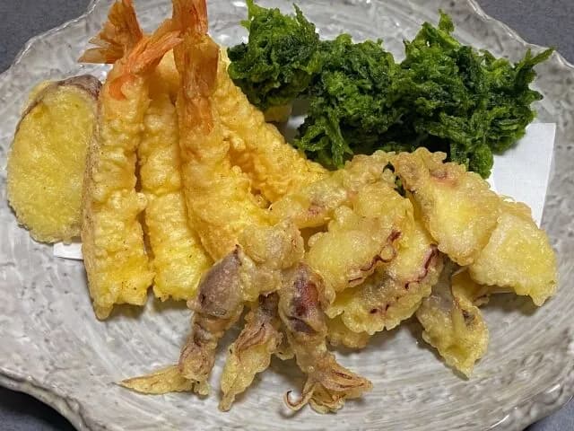 一番旨い天ぷら、海苔に決まる