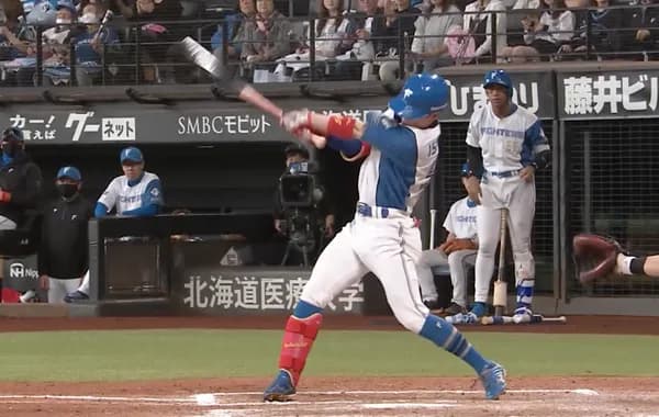 日ハム五十幡、5試合連続安打で打率.243まで上がってる模様