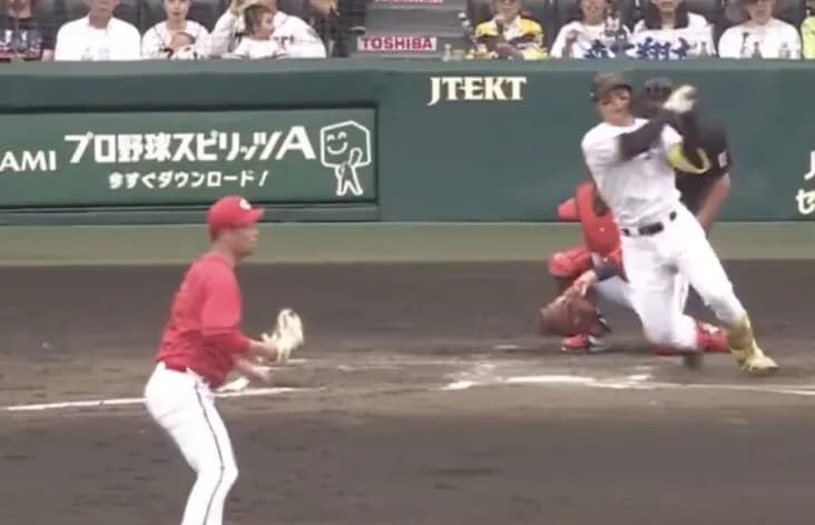 【朗報】中野+森下連続タイムリーで勝ち越しに成功!!!!阪神ファンの反応がこちらwww