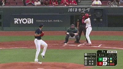 【広島対ヤクルト6回戦】広島・ファビアン、ヤクルト・ランバートから第5号先制ソロホームラン！！！！！！！！！！！！！