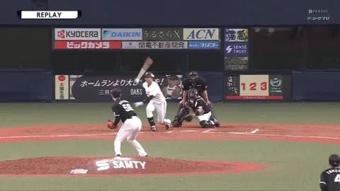 中森、オリックス来田を空振り三振！明石商業同級生対決を制す！！