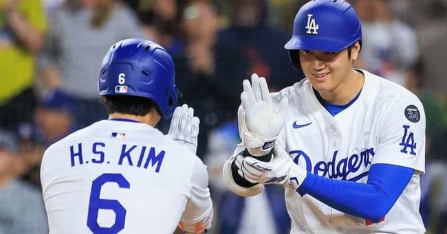 ドジャース打線　エドマン（韓国）→キムヘソン（韓国）→大谷（日本）