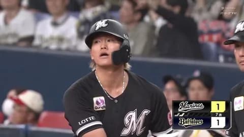 山本大斗タイムリーきたぁぁぁ！ロッテ同点！石川柊太に移籍後初援護点！！