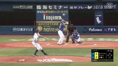 【DeNA対中日10回戦】中日・板山、DeNA・バウアーから第2号先制ソロホームラン！！！！！！！！！！！