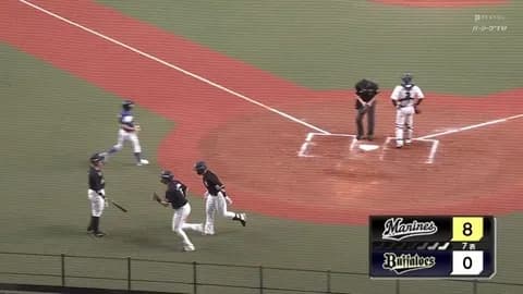 池田来翔、本日2本目！今季第2号2ランホームランきたぁぁ！！ロッテ久々の大量得点！！