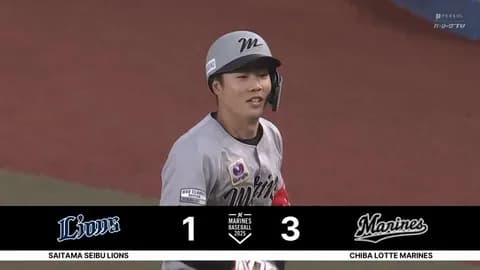 山本大斗タイムリー！さらに友杉スクイズでロッテ2点勝ち越し！！