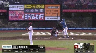 【楽天対日本ハム9回戦】日本ハム・郡司、楽天・早川から第3号先制ソロホームラン！！！！！！！！！！！！