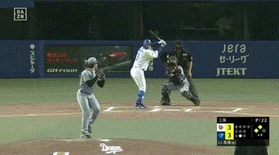 【中日対阪神9回戦】中日、８回裏１アウト二三塁から高橋周平の２点タイムリーで勝ち越し！！！！！！！！