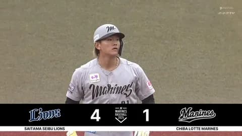 山本大斗タイムリー！今季得点圏無失点の今井から得点を奪い3点差！