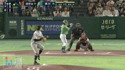 【巨人対ヤクルト11回戦】ヤクルト、７回表に西川遥輝と宮本丈のタイムリーで２点を取り同点に追いつく！！！！！！！！！！！！！