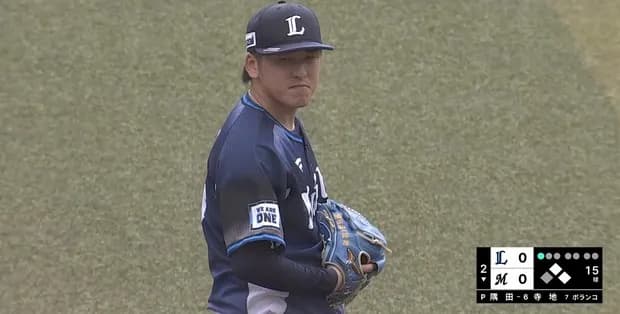西武隅田、粘りの投球でリーグトップ6勝目!
