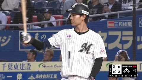 ロッテ藤原恭大、規定打席到達して.306 1本 OPS.755