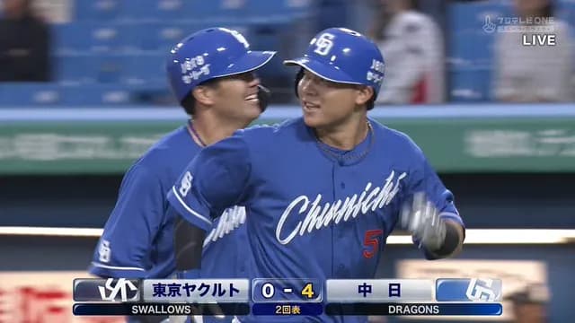 ”神宮の王”村松、1号ホームラン！