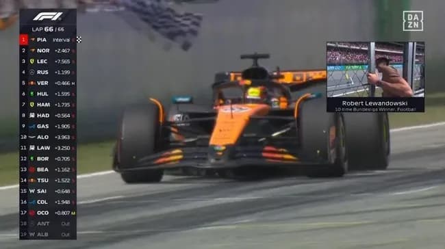 【F1第9戦スペインGP】ピアストリ、終盤の混乱尻目に今季5勝目！　角田裕毅は13位