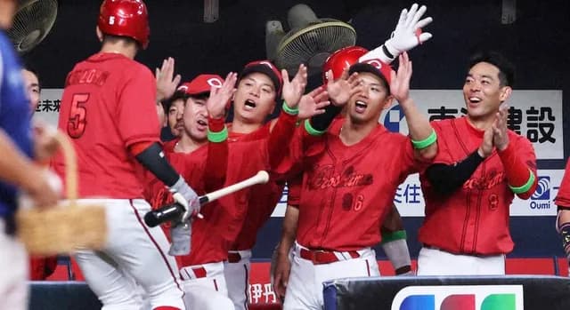 カープ打線、オリ九里亜蓮から4回で『先発全員安打』達成！初回7安打＆小園末包モン野間タイムリーで5回12安打4得点！！