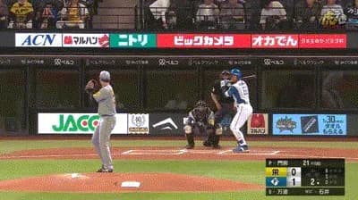 【日本ハム対阪神2回戦】日本ハム・万波、阪神・門別からリーグトップに並ぶ第11号ソロホームラン！リードを2点に広げる！！！！！！！！！！