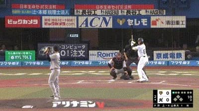 【ロッテ対巨人1回戦】ロッテ・山本大斗、巨人・井上から第4号先制ソロホームラン！！！！！！！！！！！！