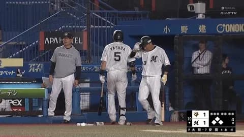 ロッテ安田 打率.200(50-10) 0本 2打点 9四球 10三振 OPS.573