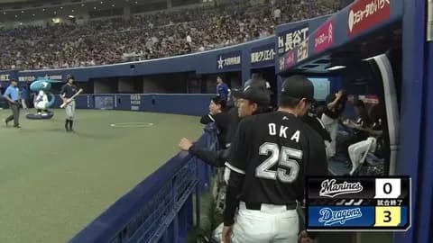 6月8日　中日３－０ロッテ　先発ボスが6回無失点と好投もまたも打線が援護できず…完封負けで3タテを喫する