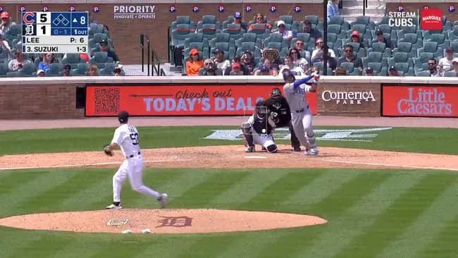 鈴木誠也、本日二発目のホームランｷﾀ━━━━(ﾟ∀ﾟ)━━━━!!